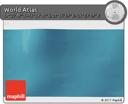Satellite 3D Map of the Area around 57° 10' 28" S, 26° 25' 29" E