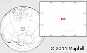 Blank Location Map of the area around 57° 10' 28" S, 37° 28' 30" E
