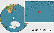 Satellite Location Map of the area around 57° 10' 28" S, 44° 16' 29" E