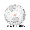 Outline Map of the Area around 57° 10' 28" S, 46° 49' 30" E, rectangular outline