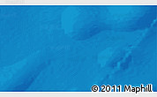 Shaded Relief 3D Map of the area around 57° 10' 28" S, 47° 40' 29" E