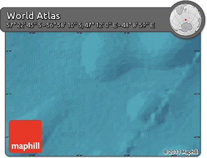 Satellite Map of the Area around 57° 10' 28" S, 47° 40' 29" E