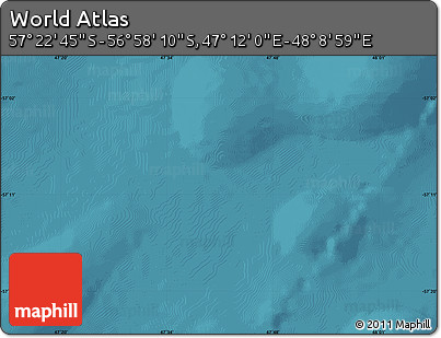 Satellite Map of the Area around 57° 10' 28" S, 47° 40' 29" E
