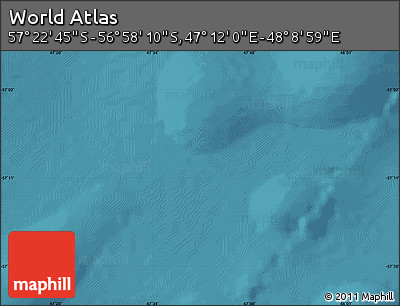 Satellite Map of the Area around 57° 10' 28" S, 47° 40' 29" E