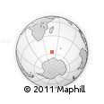 Outline Map of the Area around 57° 10' 28" S, 47° 40' 29" E, rectangular outline