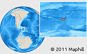 Shaded Relief Location Map of the area around 57° 10' 28" S, 49° 13' 30" W