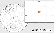 Blank Location Map of the area around 57° 10' 28" S, 51° 4' 30" E