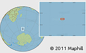 Savanna Style Location Map of the area around 57° 10' 28" S, 51° 4' 30" E