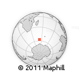 Outline Map of the Area around 57° 10' 28" S, 51° 55' 29" E, rectangular outline