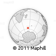 Outline Map of the Area around 57° 10' 28" S, 52° 46' 29" E, rectangular outline