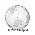 Outline Map of the Area around 57° 10' 28" S, 53° 37' 30" E, rectangular outline