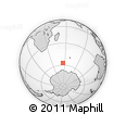 Outline Map of the Area around 57° 10' 28" S, 55° 19' 30" E, rectangular outline