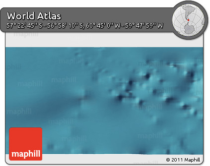 Satellite 3D Map of the Area around 57° 10' 28" S, 60° 16' 29" W