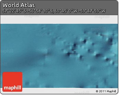 Satellite 3D Map of the Area around 57° 10' 28" S, 60° 16' 29" W