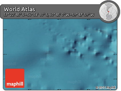 Satellite Map of the Area around 57° 10' 28" S, 60° 16' 29" W