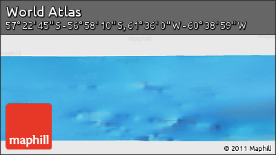Physical Panoramic Map of the Area around 57° 10' 28" S, 61° 7' 30" W