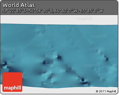 Satellite 3D Map of the Area around 57° 10' 28" S, 66° 13' 29" W