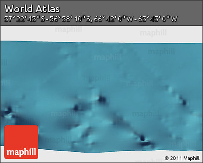 Satellite 3D Map of the Area around 57° 10' 28" S, 66° 13' 29" W