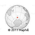 Outline Map of the Area around 57° 10' 28" S, 69° 46' 30" E, rectangular outline