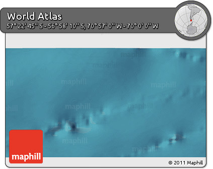 Satellite 3D Map of the Area around 57° 10' 28" S, 70° 28' 29" W
