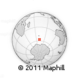 Outline Map of the Area around 57° 10' 28" S, 71° 28' 29" E, rectangular outline