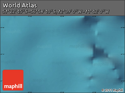 Satellite Map of the Area around 57° 10' 28" S, 72° 10' 30" W