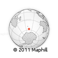 Outline Map of the Area around 57° 10' 28" S, 74° 52' 30" E, rectangular outline
