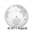 Outline Map of the Area around 57° 10' 28" S, 92° 43' 29" E, rectangular outline