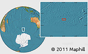 Satellite Location Map of the area around 57° 10' 28" S, 93° 34' 29" E