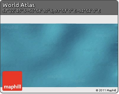 Satellite 3D Map of the Area around 57° 10' 28" S, 94° 25' 30" E