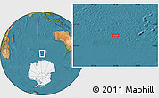Satellite Location Map of the area around 57° 10' 28" S, 94° 25' 30" E