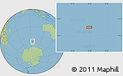 Savanna Style Location Map of the area around 57° 10' 28" S, 94° 25' 30" E