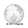 Outline Map of the Area around 57° 10' 28" S, 94° 25' 30" E, rectangular outline