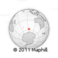 Outline Map of the Area around 57° 10' 28" S, 95° 16' 30" E, rectangular outline