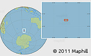 Savanna Style Location Map of the area around 57° 10' 28" S, 96° 7' 30" E