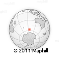 Outline Map of the Area around 57° 10' 28" S, 96° 7' 30" E, rectangular outline