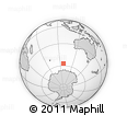 Outline Map of the Area around 57° 10' 28" S, 97° 49' 29" E, rectangular outline
