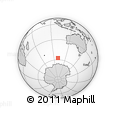 Outline Map of the Area around 57° 32' 24" S, 100° 22' 30" E, rectangular outline