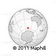 Outline Map of the Area around 57° 32' 24" S, 102° 55' 30" E, rectangular outline