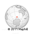 Outline Map of the Area around 57° 32' 24" S, 103° 46' 30" E, rectangular outline