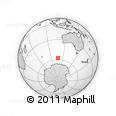 Outline Map of the Area around 57° 32' 24" S, 107° 10' 30" E, rectangular outline