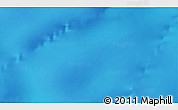 Physical 3D Map of the area around 57° 32' 24" S, 108° 1' 30" E