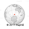 Outline Map of the Area around 57° 32' 24" S, 108° 52' 30" E, rectangular outline