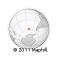 Outline Map of the Area around 57° 32' 24" S, 110° 25' 30" W, rectangular outline