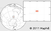 Blank Location Map of the area around 57° 32' 24" S, 117° 22' 30" E