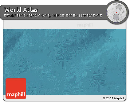 Satellite 3D Map of the Area around 57° 32' 24" S, 119° 4' 29" E
