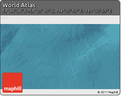 Satellite 3D Map of the Area around 57° 32' 24" S, 119° 4' 29" E