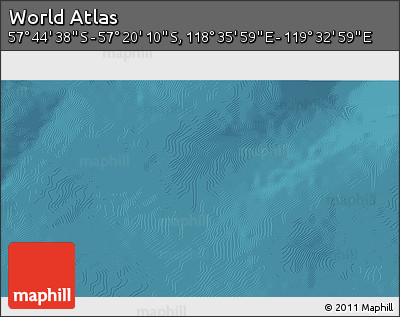 Satellite 3D Map of the Area around 57° 32' 24" S, 119° 4' 29" E