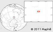 Blank Location Map of the area around 57° 32' 24" S, 119° 4' 29" E