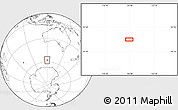 Blank Location Map of the area around 57° 32' 24" S, 119° 55' 30" E